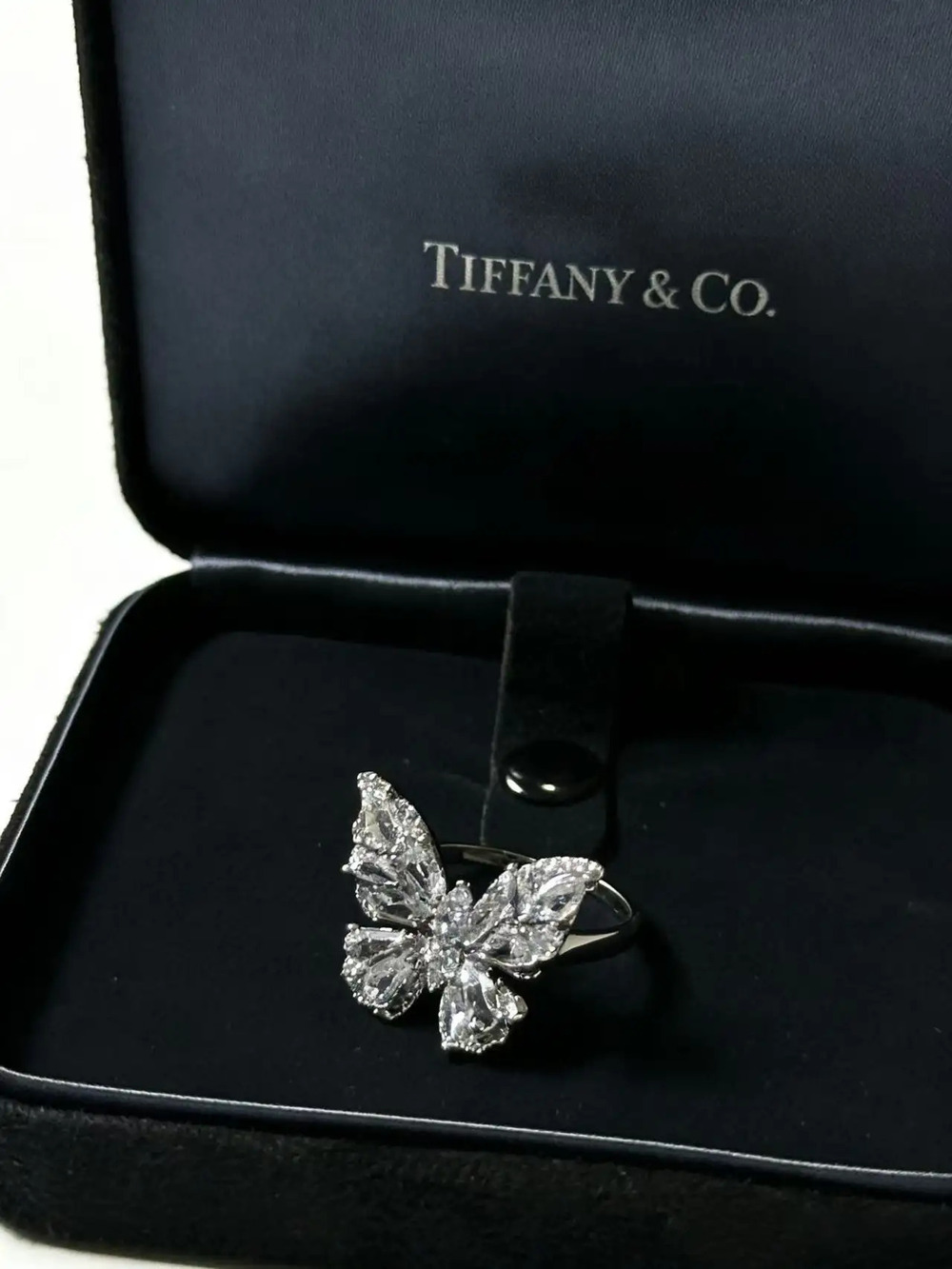 Tiffany & Co. Full-Diamond Butterfly Ring